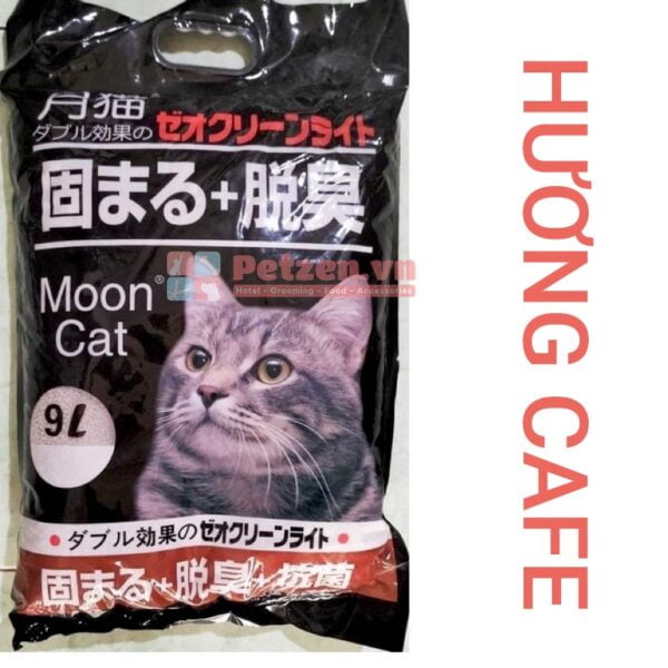 Cát vệ sinh Nhật đen Moon Cat gói 9 lít